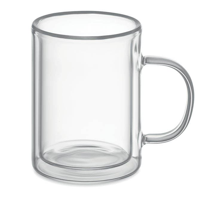 Mug double paroi publicitaire en verre - 225ml - SUBLIMGLOSS +