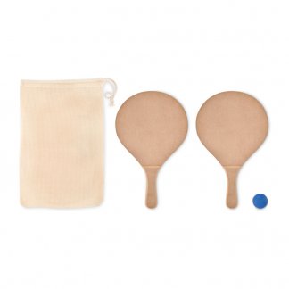 Set de raquettes personnalisables en fibres de bois - RAQUET