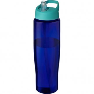 Bouteille Sport Personnalisée En Plastique Issu Des Océans Couvercle Bec Verseur 700ml ECO TEMPO Bleu Turquoise