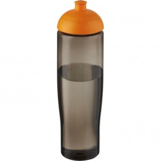 Bouteille Sport Promotionnelle En Plastique Issu Des Océans Couvercle Dôme 700ml ECO TEMPO Charbon Orange