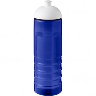 Bouteille Sport Personnalisée En Plastique Issu Des Océans Couvercle Dôme 750ml ECO TREBLE Bleu Blanc