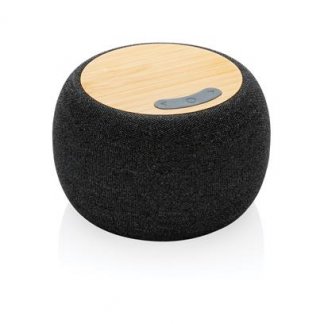 Enceinte sans fil personnalisable en plastique recyclé et bambou certifié - 5W - ONY