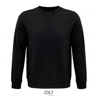 Sweat Shirt Publicitaire En Coton Biologique Et Polyester Recyclé 280g COMET Noir