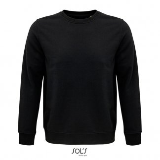 Sweat Shirt Publicitaire En Coton Biologique Et Polyester Recyclé 280g COMET Noir