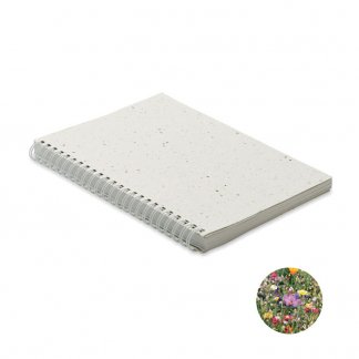 Carnet A5 avec visuel à définir avec couverture en papier semence - SEED RING