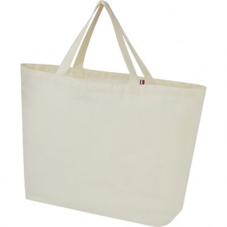 Sac Shopping Publicitaire Avec Soufflet En Tissu Recyclé 200g 43,5x38x18cm CANNES