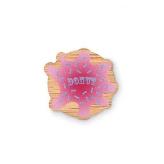 Badge en bambou sur mesure personnalisable - MBDG14