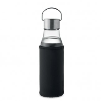 Bouteille en verre personnalisable avec poignée et pochette - 500ml - NIAGARA