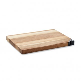 Grande planche personnalisable à découper en bois d'acacia avec aiguiser - ACALIM