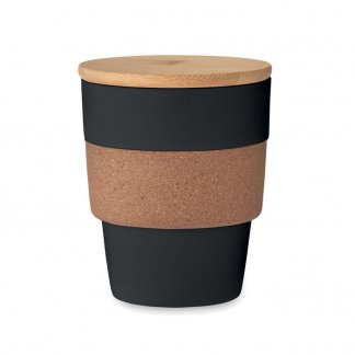 Mug personnalisable en plastique recyclé et bambou - 300ml - GALAO
