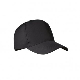 Casquette Publicitaire En PET Recyclé 5 Pans 210g SENGA Noir