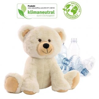 Peluche Ours En PET Recyclé TAILLE M Beige Publicitaire