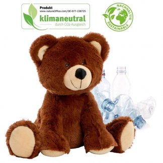 Peluche Ours Publicitaire En PET Recyclé TAILLE S Marron