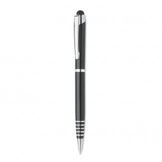 Stylet Stylo 2 En 1 En Aluminium Recyclé personnalisable FLORINA Noir