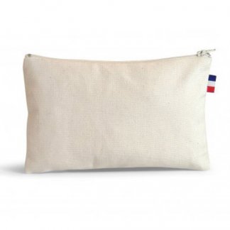 Trousse De Voyage Ou Cosmétique En Coton Bio MAXINE Naturel - Fab France