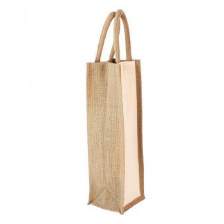 Sac Pub 1 Bouteille En Toile De Jute Et Coton KERALA