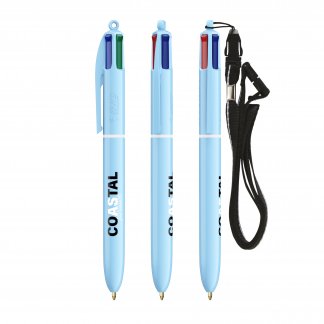 Stylo bille publicitaire 4 couleurs - BIC 4 COLOURS PASTEL