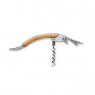 Sommelier promotionnel en inox et bambou - BLAITER