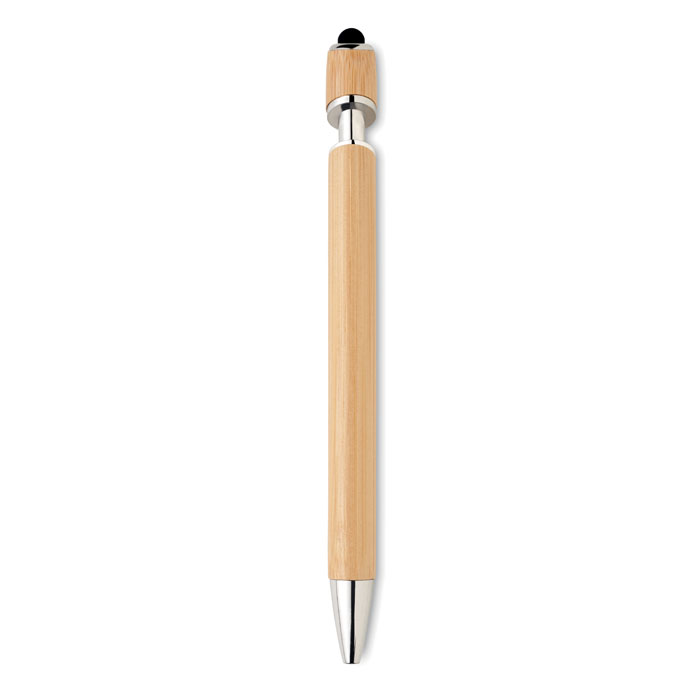 Stylo bille 2 en 1 personnalisé en bambou – RENN – Image 5