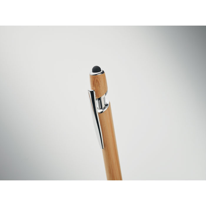 Stylo bille 2 en 1 personnalisé en bambou – RENN – Image 6