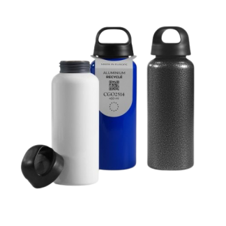 Bouteille publicitaire en aluminium recyclé - 450ml - CANALU