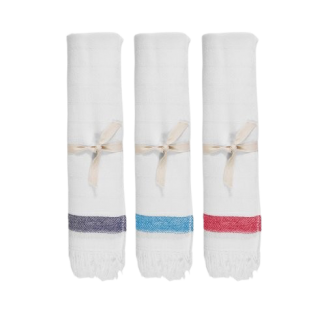 Fouta/serviette publicitaire en coton recyclé et polyester SEAQUAL - 150g - 100x180cm - SEACHIC