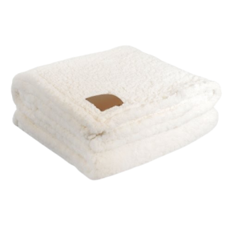 Plaid polaire publicitaire molleton en PET recyclé - 350g - 120x150cm - POLORIS