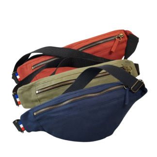 Sac banane publicitaire en coton - 220g - 38,5x17,5cm - MARGOTE