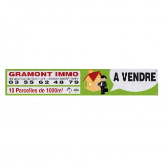 Bâche résistante publicitaire avec oeillets pour intérieur et extérieur - BÂCHE
