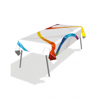 Nappe publicitaire en polyester recyclé - 210g - anti-feu B1 - choix dimensions - NAPPE
