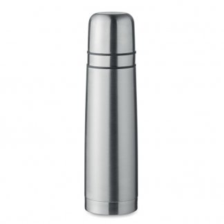 Bouteille double paroi publicitaire en inox recyclé avec gobelets intégrés - 750ml - BUSSLOO