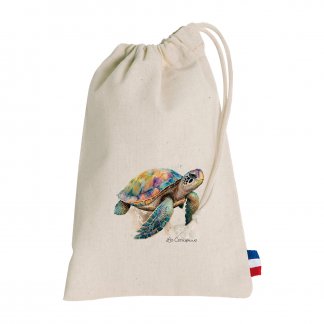 Sac pochon publicitaire avec cordelette en coton - 150g - PETIT