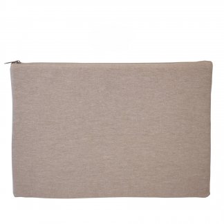Pochette ordinateur personnalisée 17 puces en coton recyclé - 220g - DYO