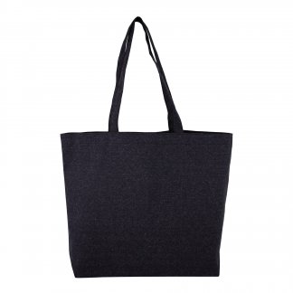 Sac shopping publicitaire avec fond en coton recyclé - 220g - 45x35x10cm - AYA