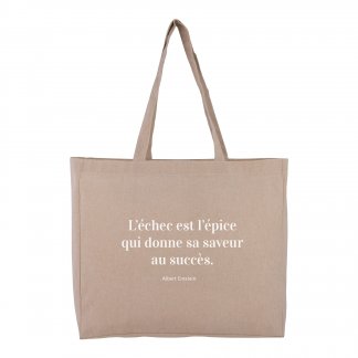 Sac shopping personnalisé en coton recyclé - 150g - 40x35x10cm - TEKDECO