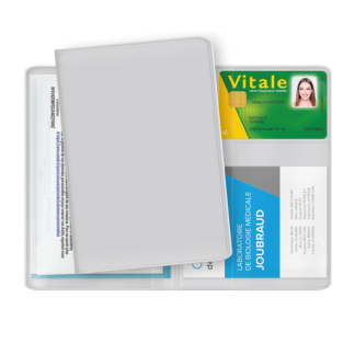 Pochette publicitaire santé 4 poches en PVC