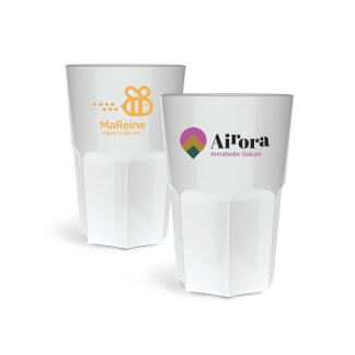 gobelet réutilisable en polypropylène 400ml iconique