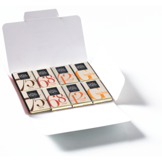 carte personnalisée avec 8 carrés de chocolat 8x5g le petit carre